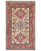 3x5 Beige Kuba Afghan Hand Knotted Wool Area Rug